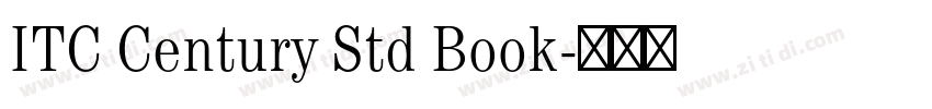 ITC Century Std Book字体转换